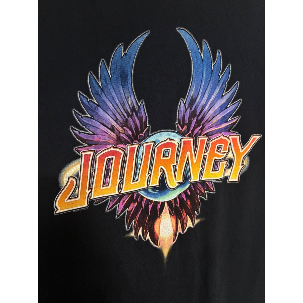 Journey Tour 2018 T-Shirt Mens XL Black Winged Scarab Logo Rock Band Concert Tee